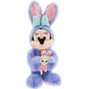 Minnie Mouse Easter Bunny Plush Toy Disney Store 2019 Easter Spring Purple